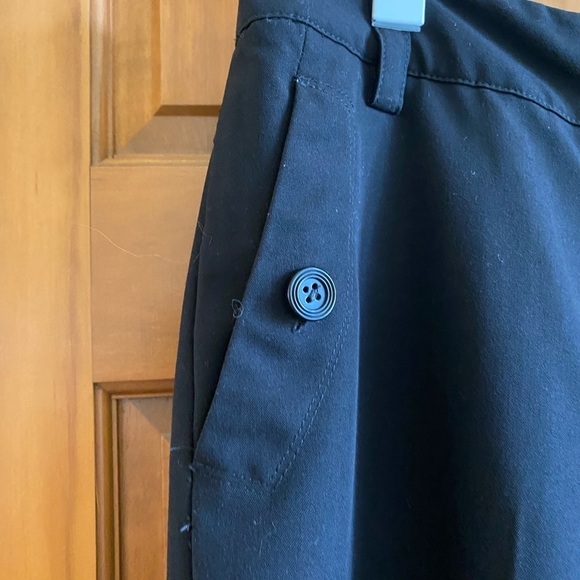 Sandro Sport Black Cropped Pants Sz 10 - Picture 3 of 4